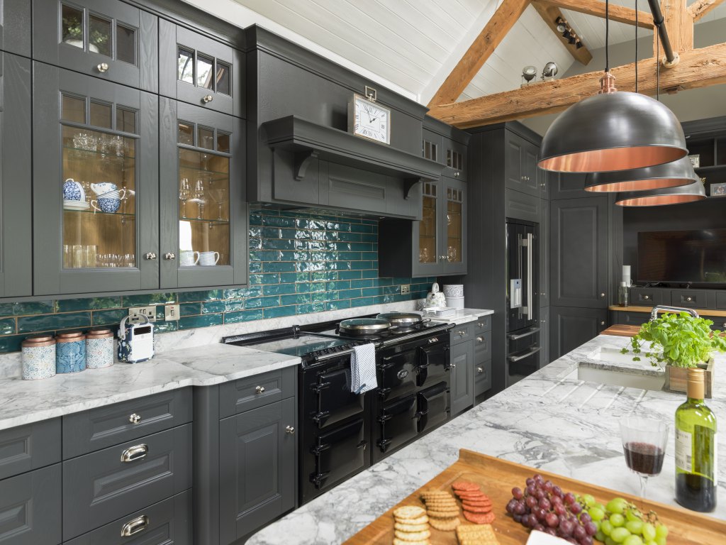 Bedale in Black - Laura Ashley Kitchens