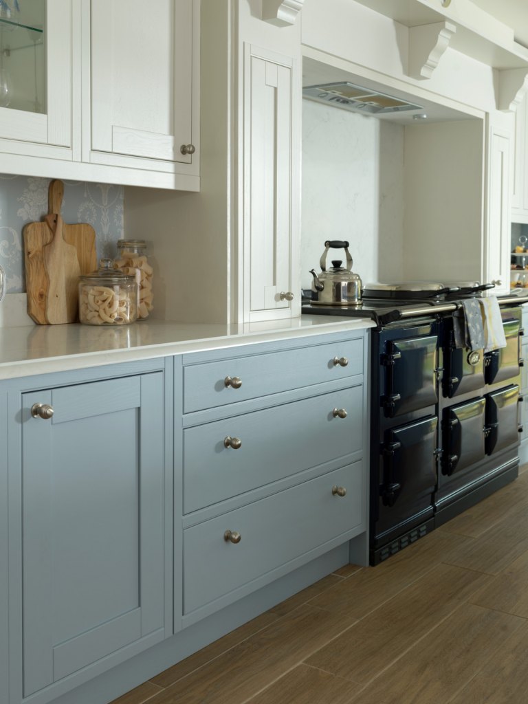 Helmsley in French Grey & Chalk White - Laura Ashley Kitchens